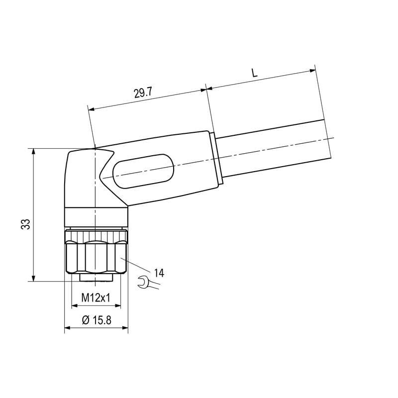 Weidmüller - SAIL-M12BW-L-2.0PGRK17 SAIL-M12BW-L-2.0PGRK17 Connecteurs Etanches/composants pa