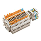 Weidmüller - Bloc de jonction de test sectionnable, Raccordement vissé, beige, 6 mm², 30 A, N