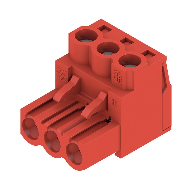 Weidmüller - BLZP 5.08HC/03/180 SN RD BX - Connecteurs pour CI pas < 5mm