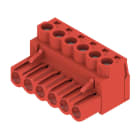 Weidmüller - BLZP 5.08HC/06/180 SN RD BX - Connecteurs pour CI pas < 5mm