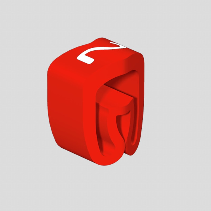 Weidmüller - Système de codage des câbles, Rouge, Diamètre extérieur du conducteur:2.5 - 5 mm