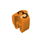 Weidmüller - Système de codage des câbles, Orange, Diamètre extérieur du conducteur:4 - 10 mm