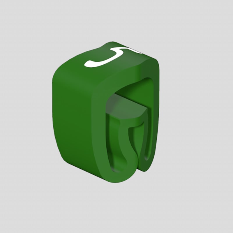 Weidmüller - Système de codage des câbles, vert, Diamètre extérieur du conducteur:4 - 10 mm