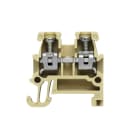 Weidmüller - Borne, Raccordement vissé, beige, 1.5 mm², 17.5 A, 250 V, 1 étage, 2C