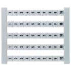 Weidmüller - Repérage de blocs de jonction, blanc, Pas en mm: 5.00, Caractères imprimés: Nomb