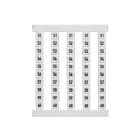 Weidmüller - Repérage de blocs de jonction, blanc, Pas en mm: 5.00, Caractères imprimés: Nomb