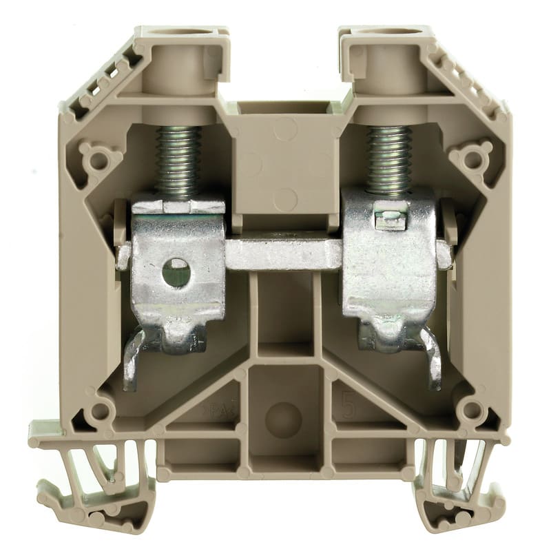 Weidmüller - Borne vissée beige, 35 mm², 125 A, 1000 V, 2 connexions