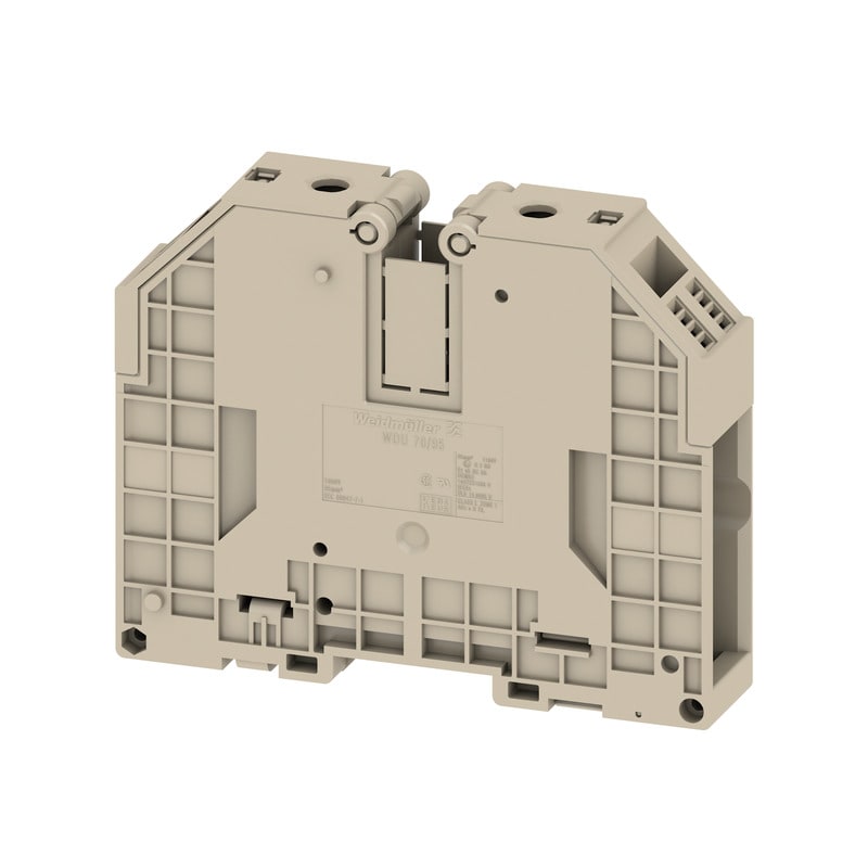 Weidmüller - Borne vissée beige, 95 mm², 232 A, 1000 V, 2 connexions