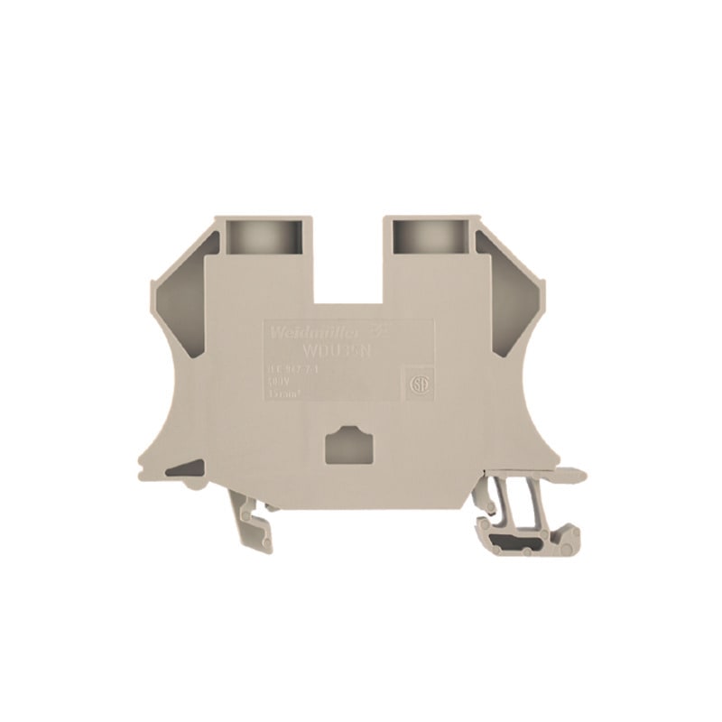 Weidmüller - Borne Raccordement à vis,Beige,35 mm², 125 A, 500 V, 2 points de connexions