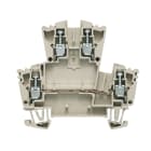 Weidmüller - Borne modulaire 2 étages, Vissé, Beige , 2.5 mm², 400 V, 400 V,4 connexions