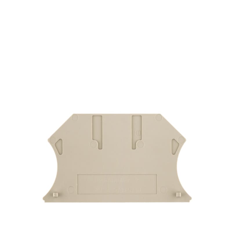 Weidmüller - WAP 2.5-10 Flasque de fermeture (Borne), Beige