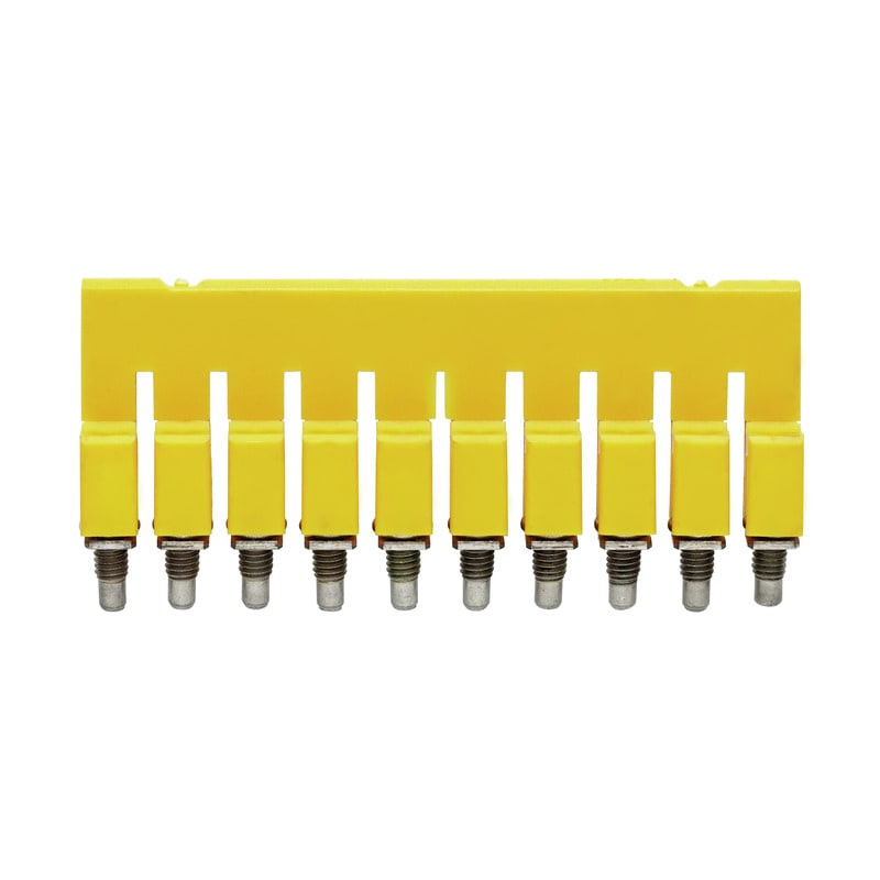 Weidmüller - Connecteur transversal (Borne), Vissé, jaune, 32 A, 10 pôles