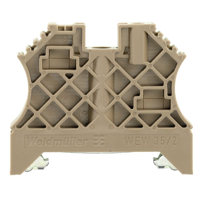 Weidmüller - Équerre de blocage, Beige, TS 35, fixation à vis