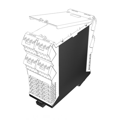 Weidmüller - CH20M45 B LGY/BK 2018 Boitiers électronique (vides)