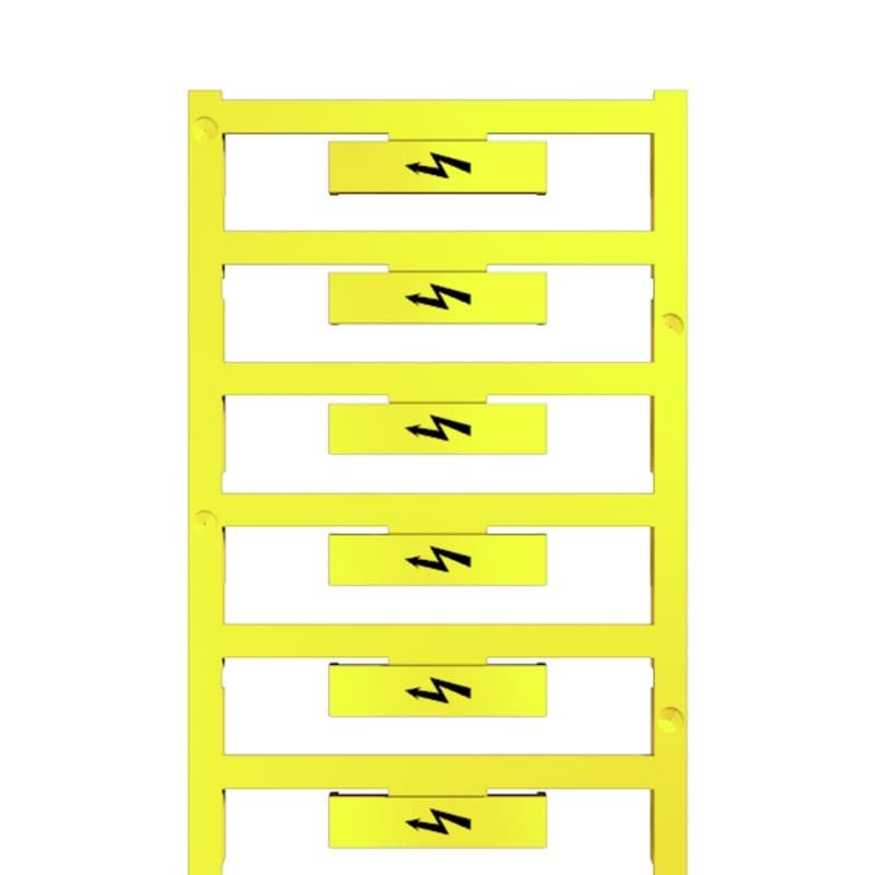 Weidmüller - Repérage de blocs de jonction, jaune, Caractères imprimés: Flash, horizontal Rep