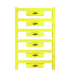 Weidmüller - Repérage de blocs de jonction, jaune, Caractères imprimés: Flash, horizontal Rep