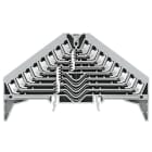 Weidmüller - Borne de distribution, PUSH IN, gris, 1.5 mm², 17.5 A, 250 V, 8 étages, 32C