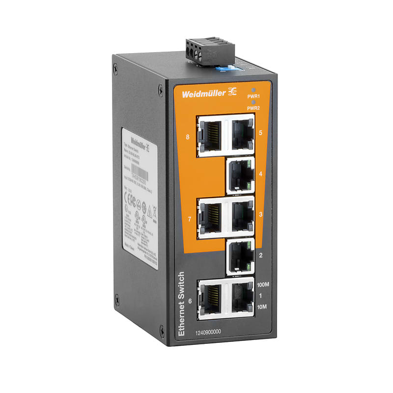 Weidmüller - Switch Ethernet Industriel non administrable, BasicLine, 8x RJ45 Fast Ethernet