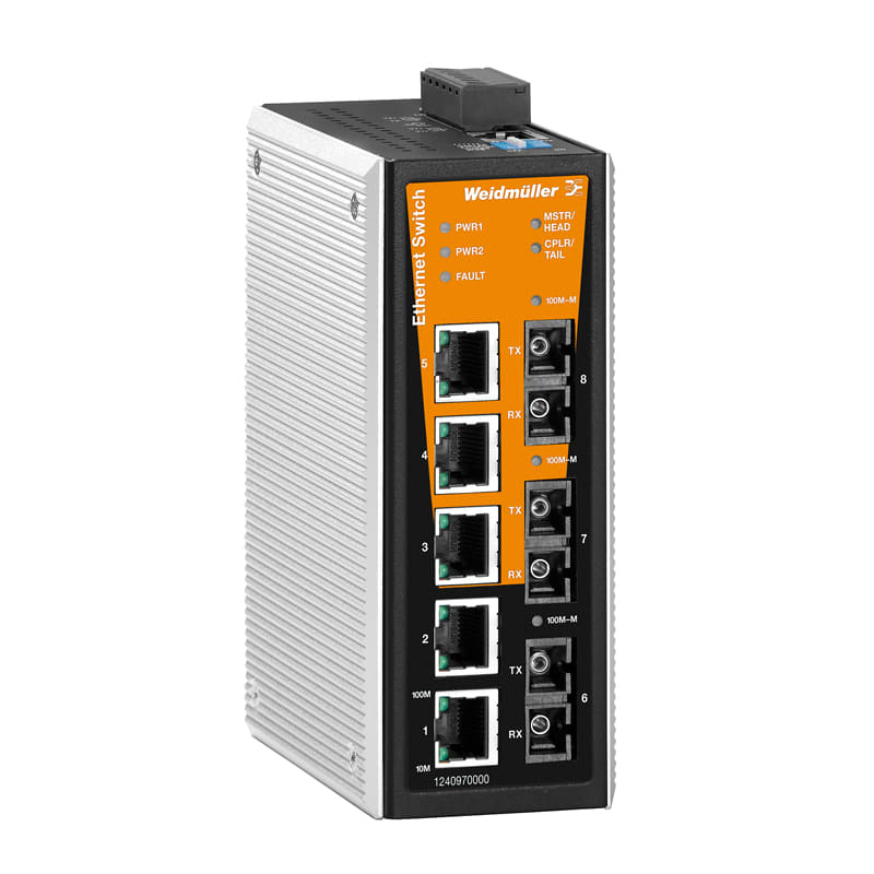 Weidmüller - Switch FE administrable, ValueLine, PROFINET Classe B, 5xRJ45, 1xMM+ 2xSM/SC , T