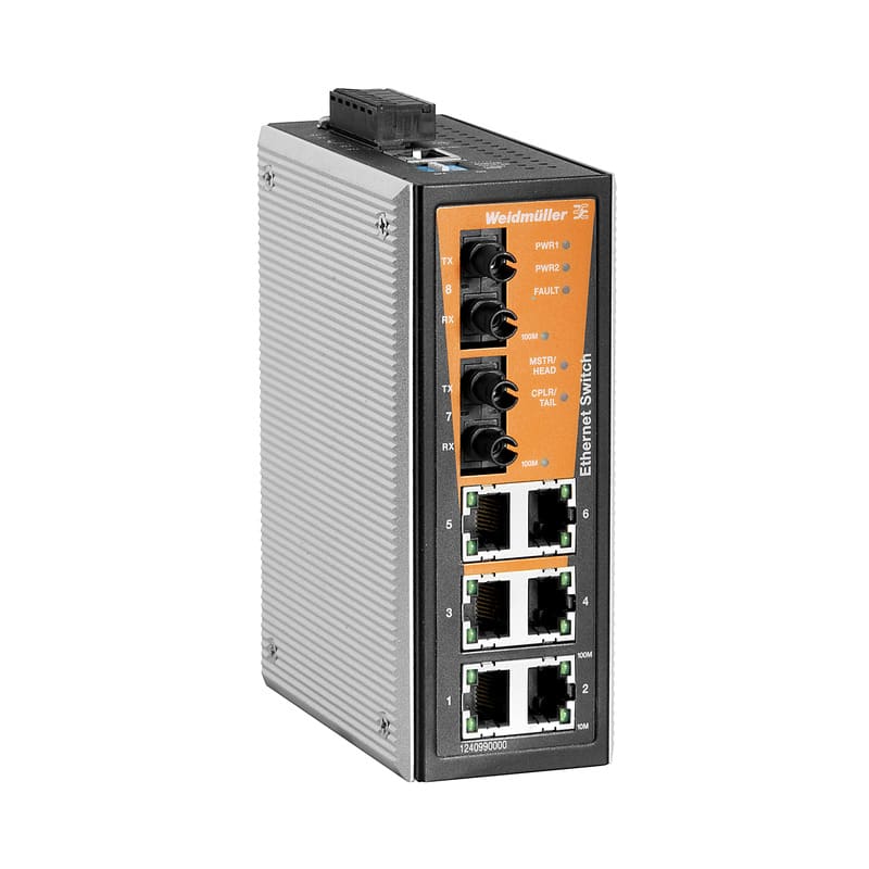 Weidmüller - Switch Fast Ethernet  administrable, ValueLine, 6x RJ45 2xST multi-mode
