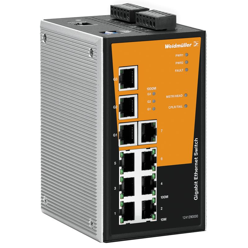 Weidmüller - Switch FE/GE administrable, PremiumLine, PROFINET Classe B, 3GE+7FE/RJ45
