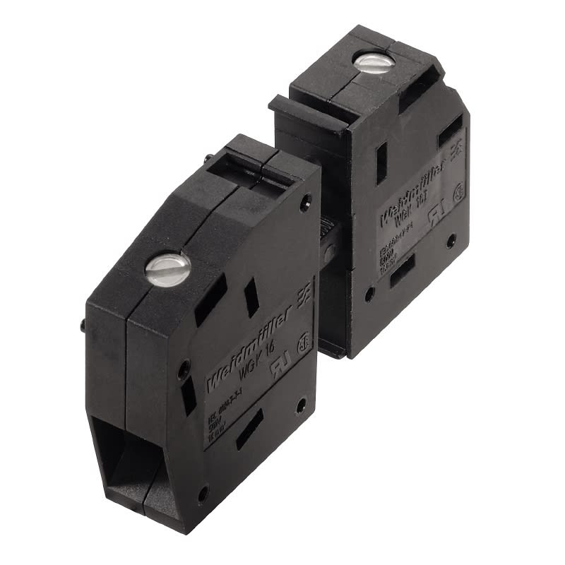 Weidmüller - WGK 16/Z BK BX - Bornier traversant WGK Borne traversante, 500 V, 76 A, Largeur: