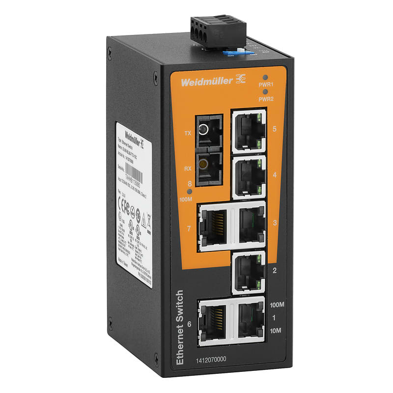 Weidmüller - Switch FE non administrable, BasicLine, 7xRJ45, 1xMM