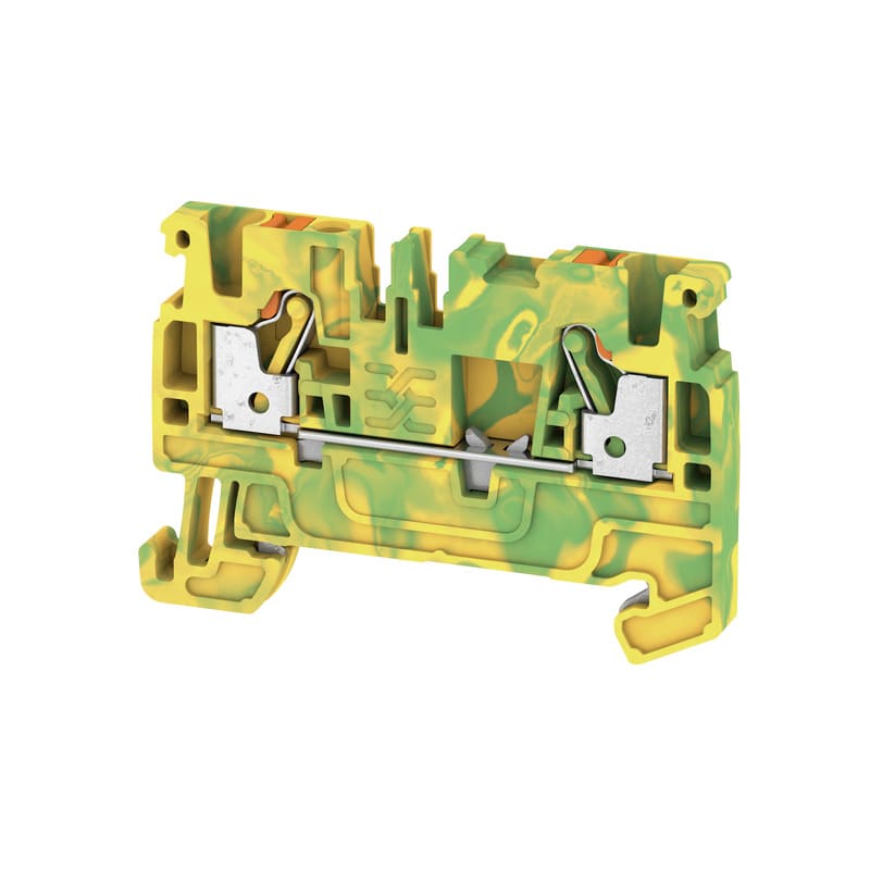 Weidmüller - Borne de mise à la terre, PUSH IN, 2.5 mm², Vert/jaune