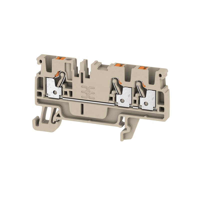 Weidmüller - Borne, PUSH IN, 2.5 mm², 800 V, 24 A, Beige