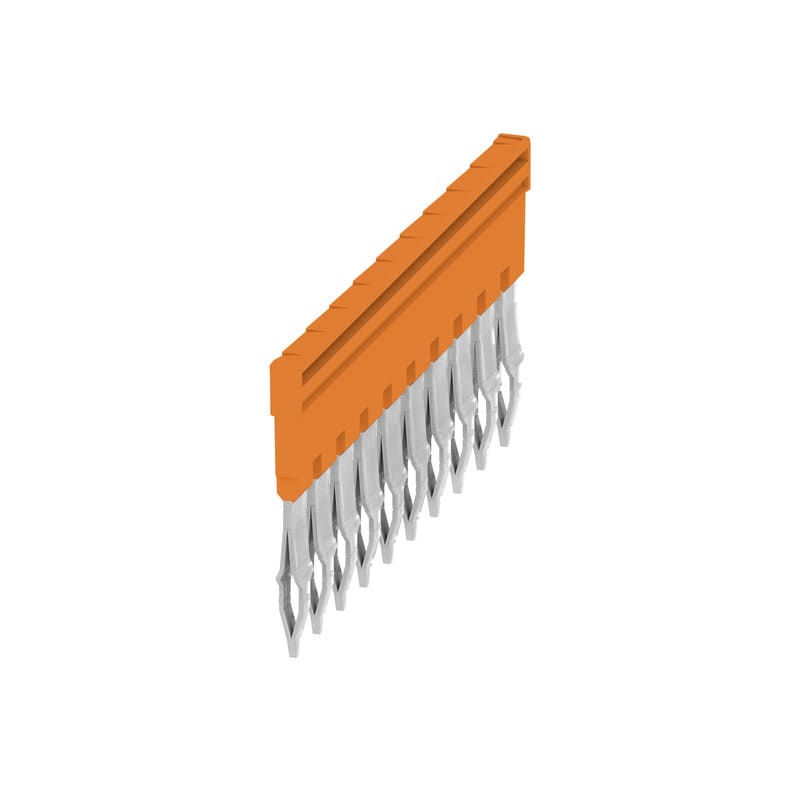 Weidmüller - Connexion transversale, enfiché, Orange, 32 A, Nombre de pôles: 10, Pas: 6.10mm
