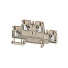 Weidmüller - Borne double étage, PUSH IN, 2.5 mm², 800 V, 24 A, Beige