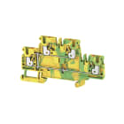 Weidmüller - Borne de mise à la terre, PUSH IN, 2.5 mm², 800 V, Vert/jaune