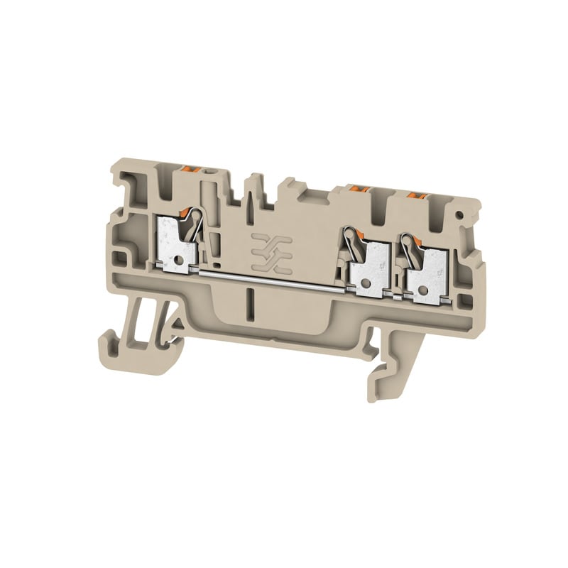 Weidmüller - Borne, PUSH IN, 1.5 mm², 500 V, 17.5 A, Beige