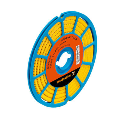 Weidmüller - Système de codage des câbles, jaune, Diamètre extérieur du conducteur:1.3 - 3 mm