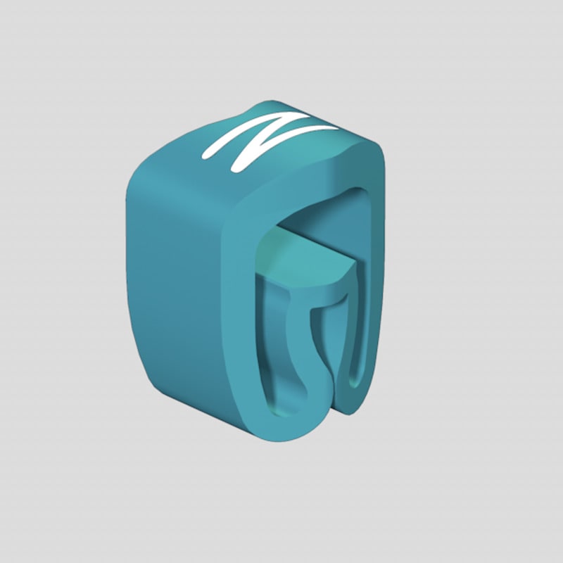 Weidmüller - Système de codage des câbles, bleu, Diamètre extérieur du conducteur:2.5 - 5 mm,