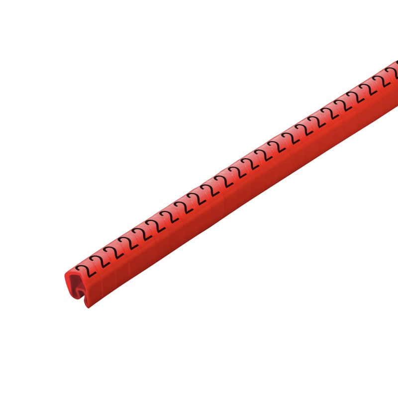 Weidmüller - Système de codage des câbles, Rouge, Diamètre extérieur du conducteur:4 - 10 mm,