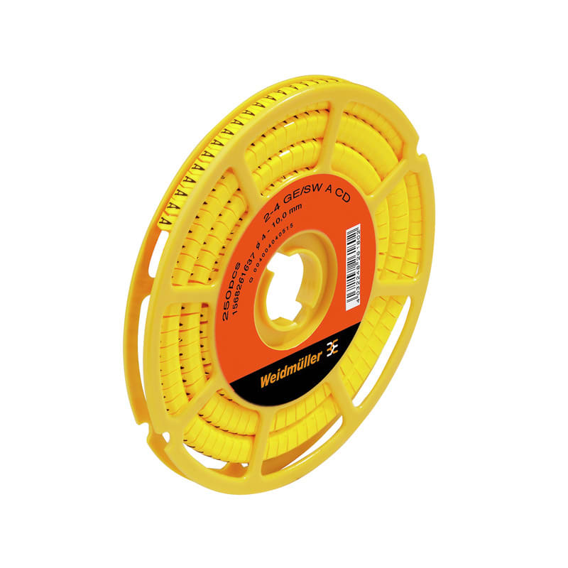 Weidmüller - Système de codage des câbles, jaune, Diamètre extérieur du conducteur:4 - 10 mm,