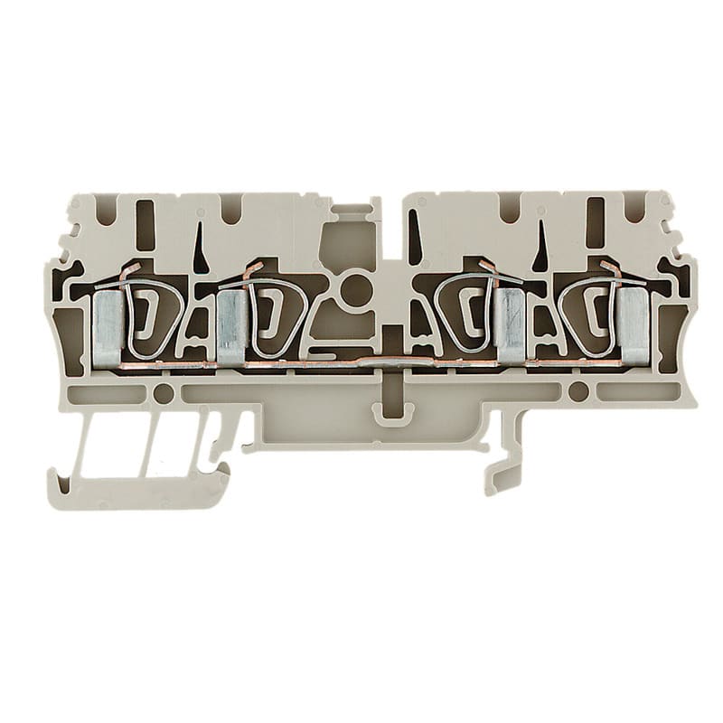 Weidmüller - Borne, Raccordement à ressort, 2.5 mm², 800 V, 24 A, Beige, 4C