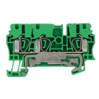 Weidmüller - Borne de terre, Raccordement à ressort, 2.5 mm², 300 A (2,5 mm²), Vert/jaune, 3C