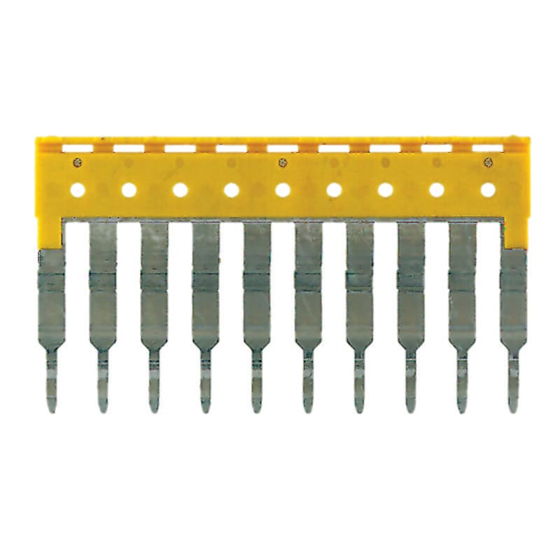 Weidmüller - Connexion transversale Jaune, 24 A, 2,5mm, Nombre de pôles: 10