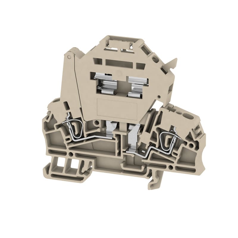 Weidmüller - Borne à fusible, Section nominale: 2.5 mm², Raccordement à ressort, Beige, 2C