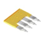 Weidmüller - Connexion transversale jaune, 41 A, Nombre de pôles: 4, Pas: 8.10mm
