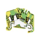 Weidmüller - Borne de terre, Section nominale: 2.5 mm², Raccordement à ressort, V/J, 3C