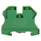 Weidmüller - Borne de protection, Vissé, Vert/jaune, 35 mm², 400 V, 2 connexions