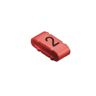 Weidmüller - Système de codage des câbles, Rouge, Diamètre extérieur du conducteur:10 - 317 m