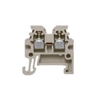 Weidmüller - Borne vissée beige, 1.5 mm², 17.5 A, 400 V, 2 connexions