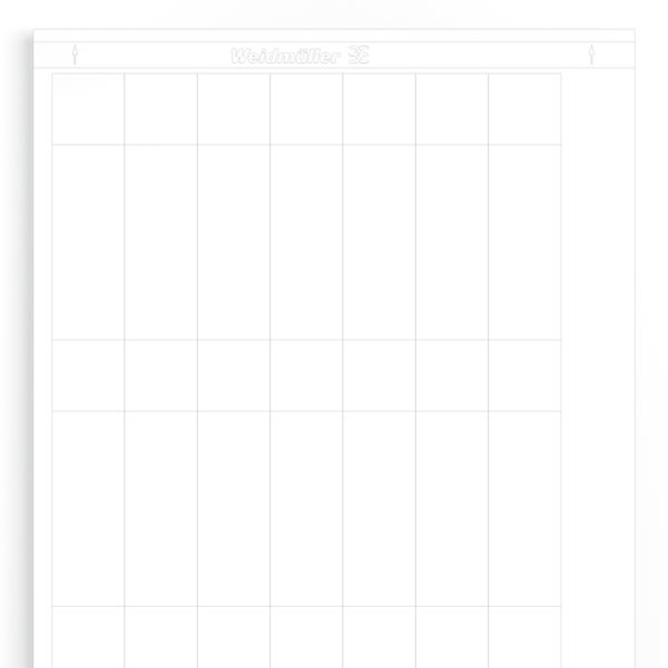 Weidmüller - LM WO 25.4/95 WS - Repérage de fils Système de codage des câbles, blanc, Diamètr