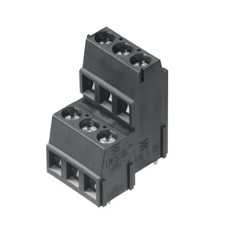 Weidmüller - LM2N 5.08/16/90 3.5SN BK BX - Blocs de jonction pour CI pas > 10mm