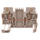 Weidmüller - Borne, Raccordement à ressort, Beige, 1.5 mm², 17.5 A, 500 V, 1 étage, 2C