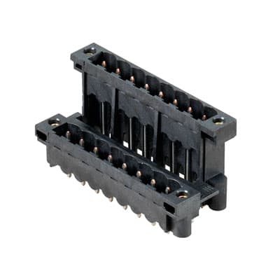 Weidmüller - SLDV-THR 5.08/38/180FLF 3.2SN BK BX - Connecteurs pour CI pas < 5mm